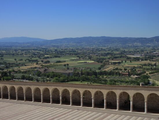 Blick auf die Umgebung von Assisi