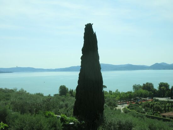 Blcik auf den See von Castiglione del Lago aus
