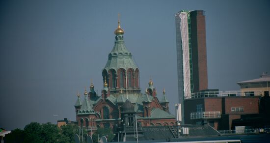 Blick auf die Uspenski Kathedrale
