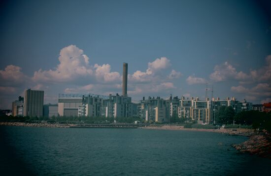 Blick auf das moderne Helsinki