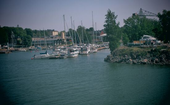 Yachten in einer Bucht