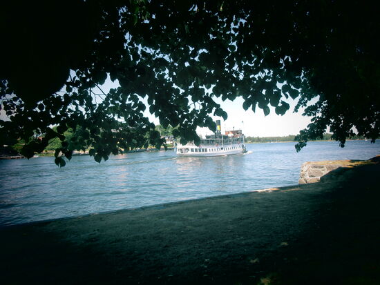 Ein schöner Platz, um die Schiffe bei der Ausfahrt zu sehen