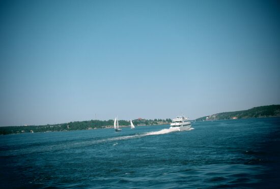 Viele Schiffe unterwegs