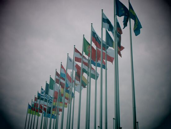 Die Fahnen der EU-Länder