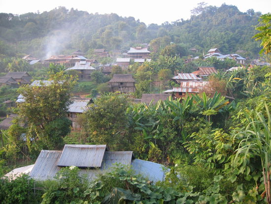 Das von uns besuchte Dorf in den Shan-Bergen