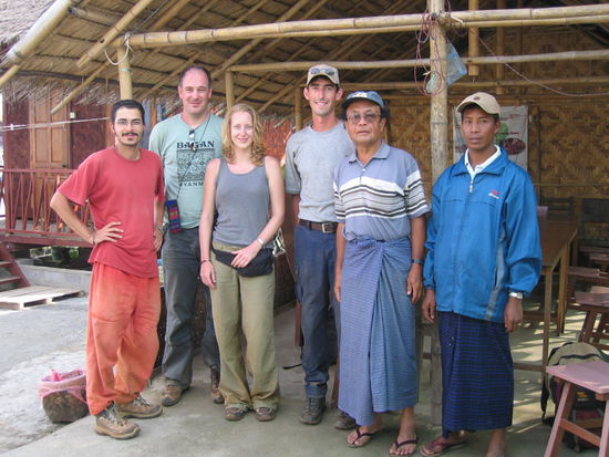 Enrico, Malcolm, Inga, ich, Mr. Willi und unser Koch
