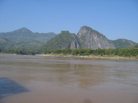 Auf dem Mekong