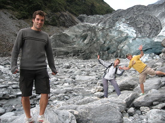 Froehliche Gletscher-Freunde