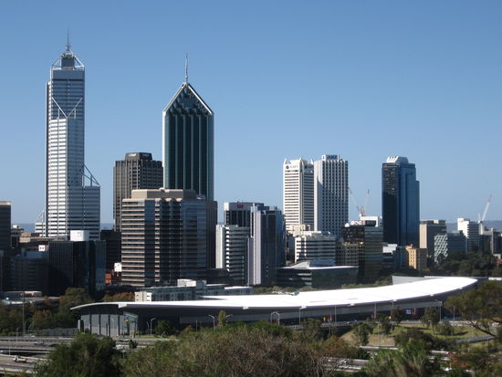 Skyline des Geschaeftszentrums