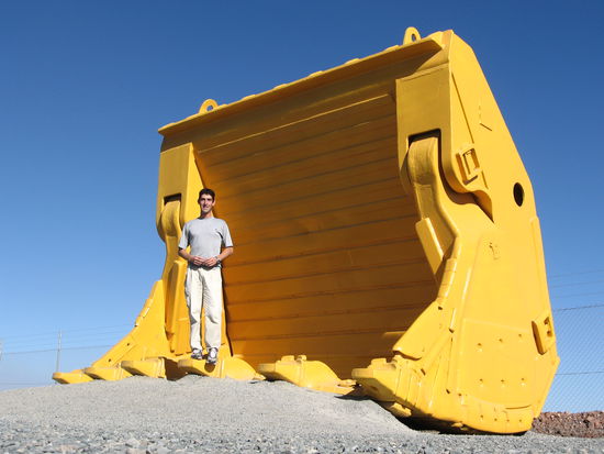 Ups, ist die Schaufel gross!