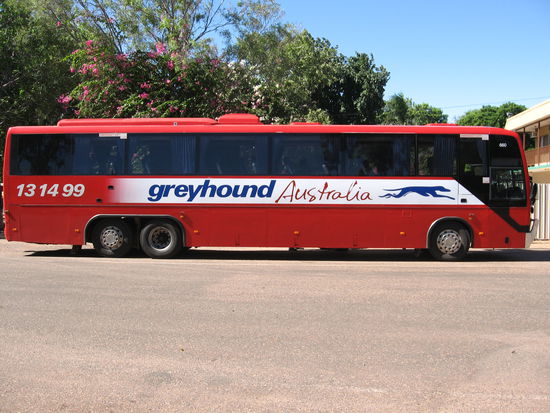 Einer der Greyhound Busse