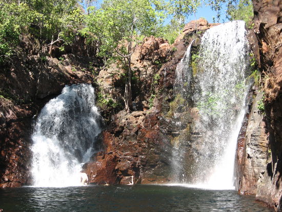 Traumhafte Lagune an den Florence Falls