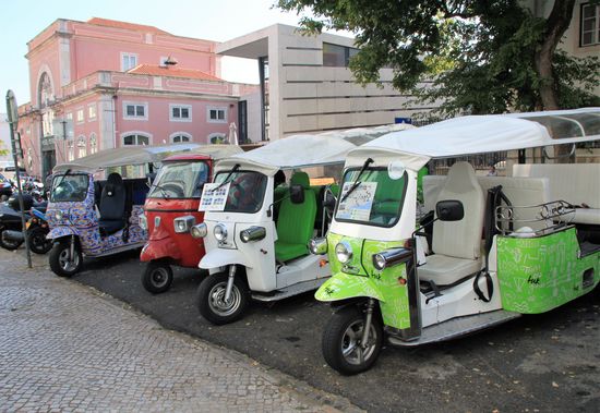 Taxis in Lissabon