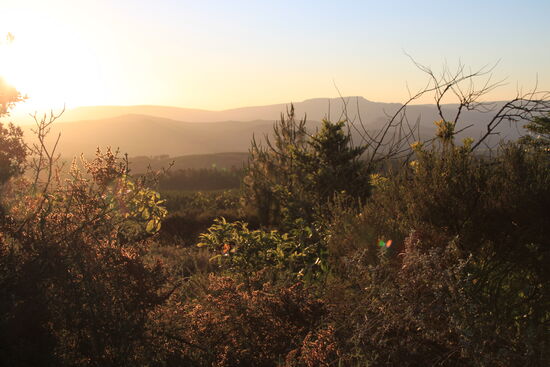 Sunset am "God`s Windows"; Panorama-Route
