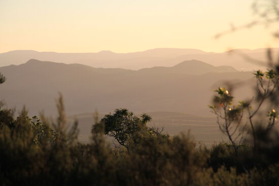 Sunset am "God`s Windows"; Panorama-Route