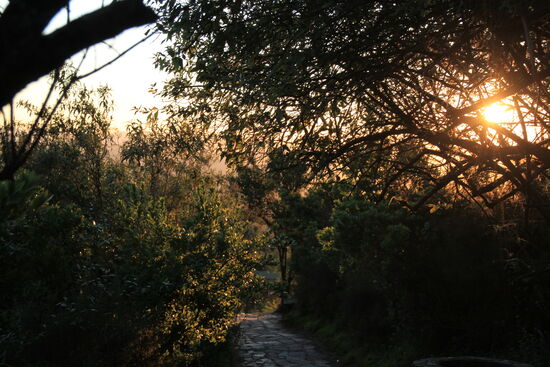 Sunset am "God`s Windows"; Panorama-Route