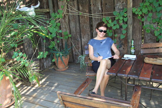 Im Garten der "Bakwena-Lodge" im Chobe-Nationalpark