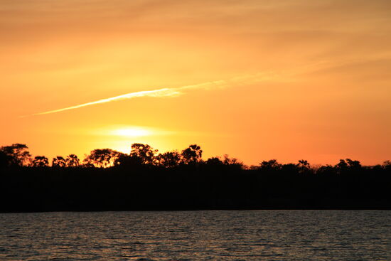 Sunset auf dem Sambesi