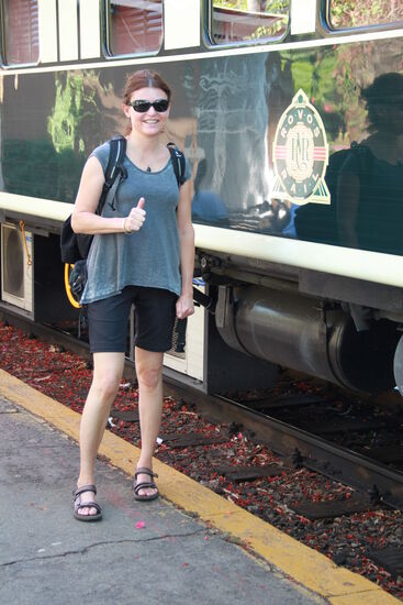 Gleich geht die Fahrt mit dem Rovos los.