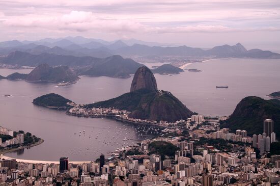 Blick vom Corcovado zum  Zuckerhut