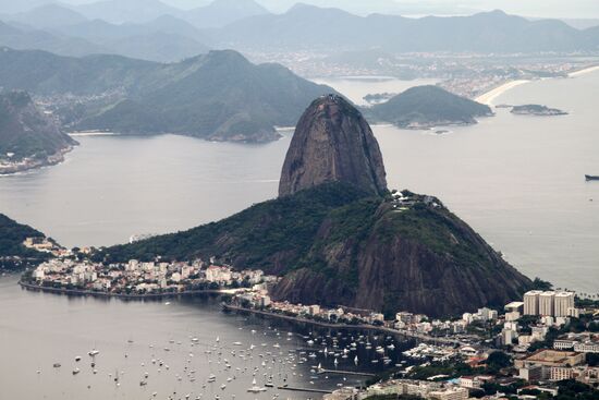 Blick vom Corcovado zum  Zuckerhut