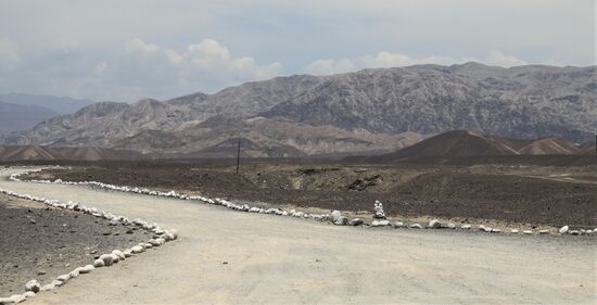 Auf der Strecke bei den Nasca-Linien
