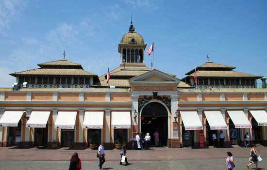 Markthalle in Santiago