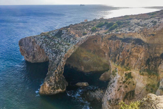 Die Blaue Grotte von oben