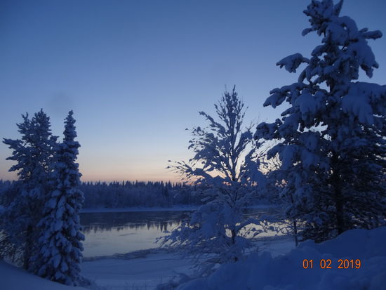 Am Inarisee in Finnland