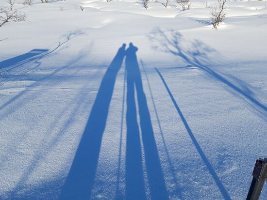 07.03.2019 Selfie von Silvia und mir beim Aufstieg