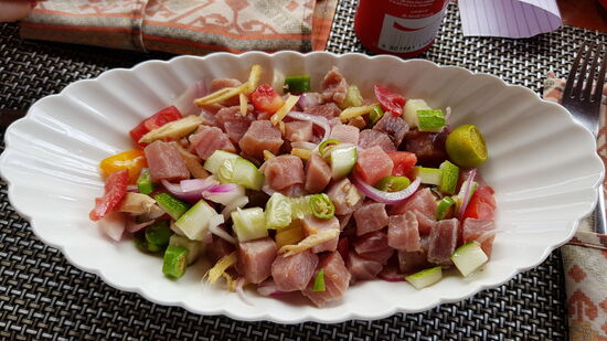 Roher Thunfisch, wie es frischer nicht geht. I love it !!!