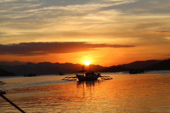 Fast wie eine kitschige Fototapete. So kann der Tag ausklingen.....