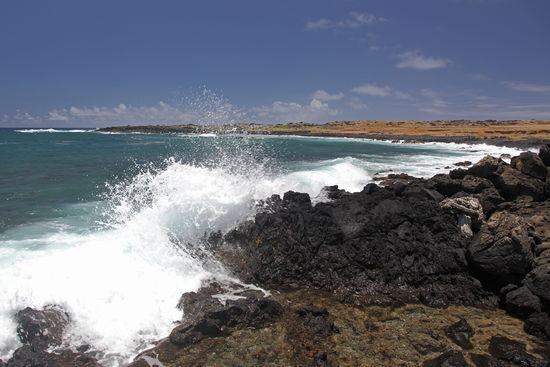 "Ka lae" ist Hawaiianisch und bedeutet schlicht "der Punkt". Es ist aber ein besonderer Punkt: hier befindet sich die Südspitze aller Hawaii-Inseln und die Südspitze der Vereinigten Staaten.