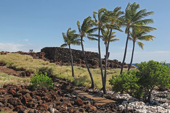 Im Lapakahi State Historical Park kann man eine 600 Jahre alte Siedlung erkunden und lernen, wie die alten Hawaiianer ein ausgewogenes Leben zwischen Ackerbau und Fischfang gestaltet haben.