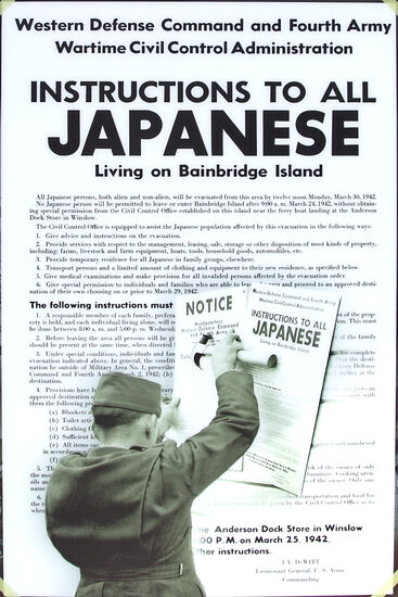 Alle Amerikaner japanischer Abstammung im amerikanischen Westen wurden 1942 in Konzentrationslager deportiert. Man fürchtete einen Massenangriff durch die eigenen Landsleute...