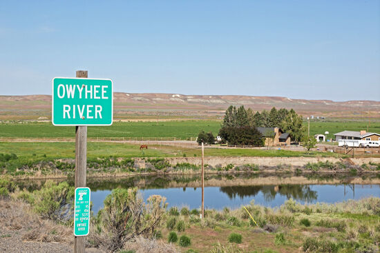 Der Owyhee River findet seinen Weg in den grossen Snake River. Wenn wir ihn überquert haben, betreten wir das Great Basin, die riesige abflusslose Zone, die vor Urzeiten ein gewaltiger See war.