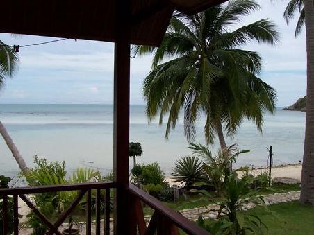 Der Blick von meinem Bungalow