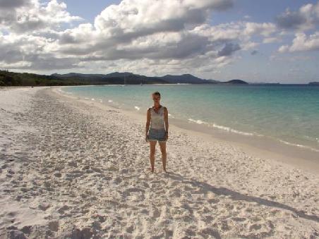 Der Whitehaven Beach - ich glaube berechtigter Weise einer der schönsten der Welt!