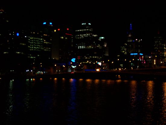 Melbourne at night