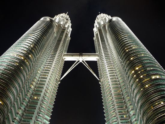 Petrona Towers at night - thanks to Hannah