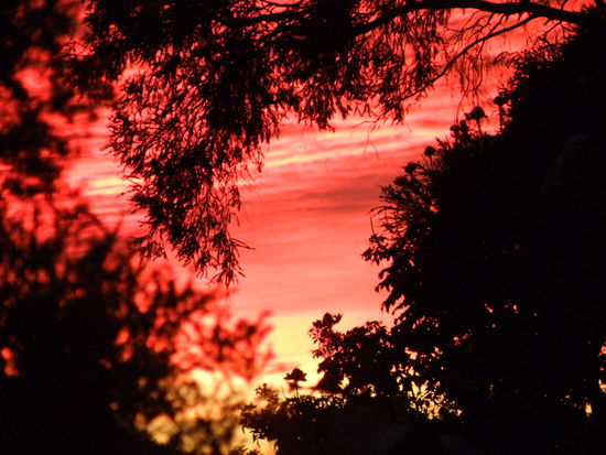 Sunset - direkt vor der Haustuer