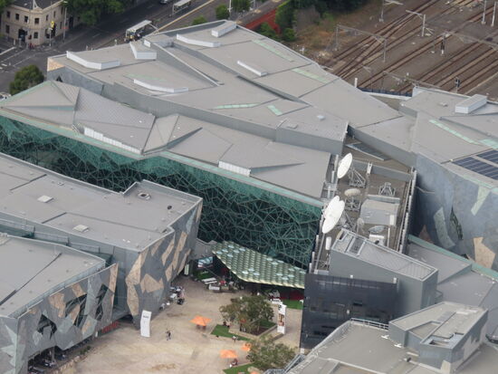 Blick auf den Federation Square
