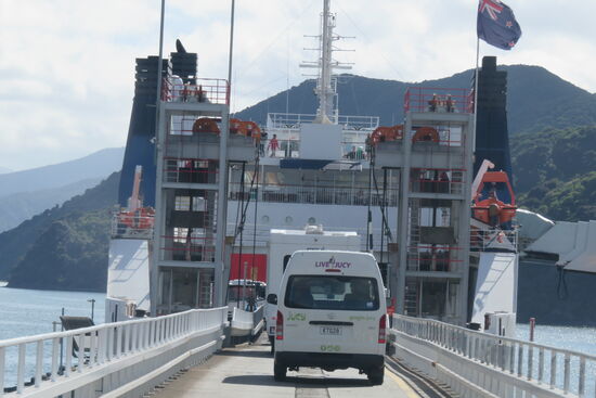 Es geht auf die Fähre