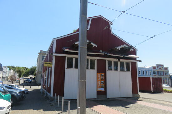 Das alte Straßenbahndepot in Whanganui