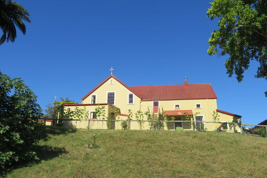 Der Konvent der Kirche. Hier und in den umliegenden Wohnbereichen können Pilger und Einsiedler unterkommen.