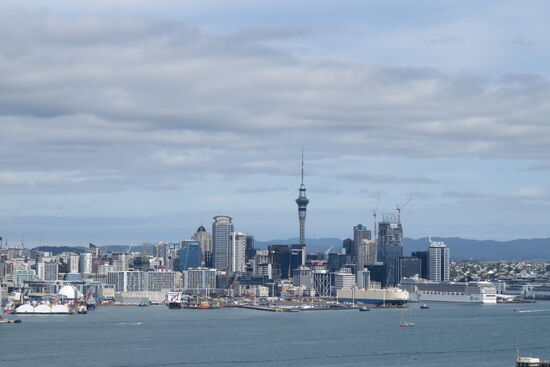 Blick vom Mt. Victoria auf Auckland Downtown