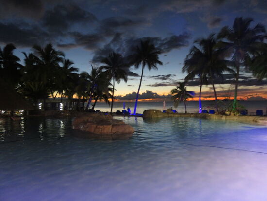 Die Sonne geht unter und ein schöner Tag zu Ende....