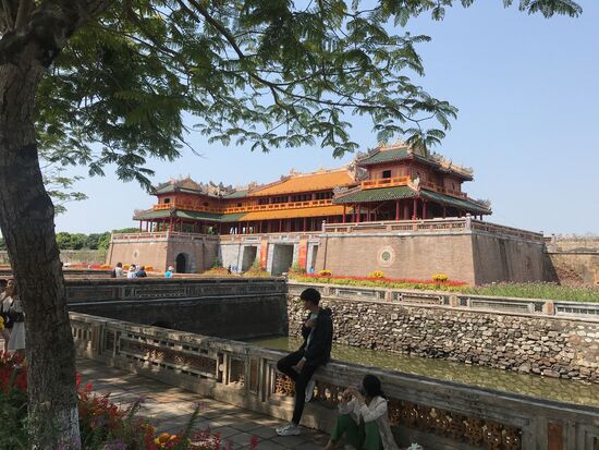 Eingang - Mittagstor - zur verbotenen Stadt gegenüber vom Flaggenturm.