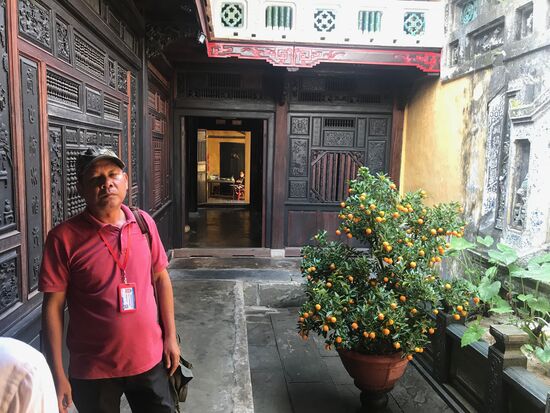 Im Innenhof eines chinesisches Wohnhauses.