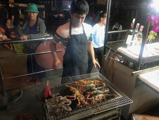 Frisch gefangen auf den Grill.